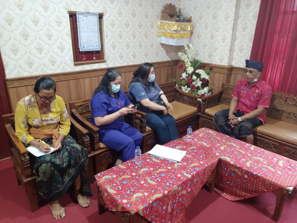 Rapat koordinasi persiapan kegiatan vaksinasi Covid-19 yang rencana akan diselenggarakan pada bulan Juli di Desa Jagapati